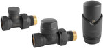 Decorative simple thermostatic set, anthracite